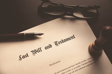 Image of a Last Will and Testament document
