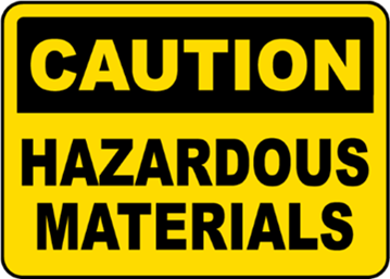 Image os caution sign Hazardous Material