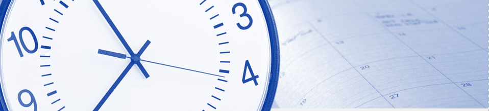 Image of a clock and calendar
